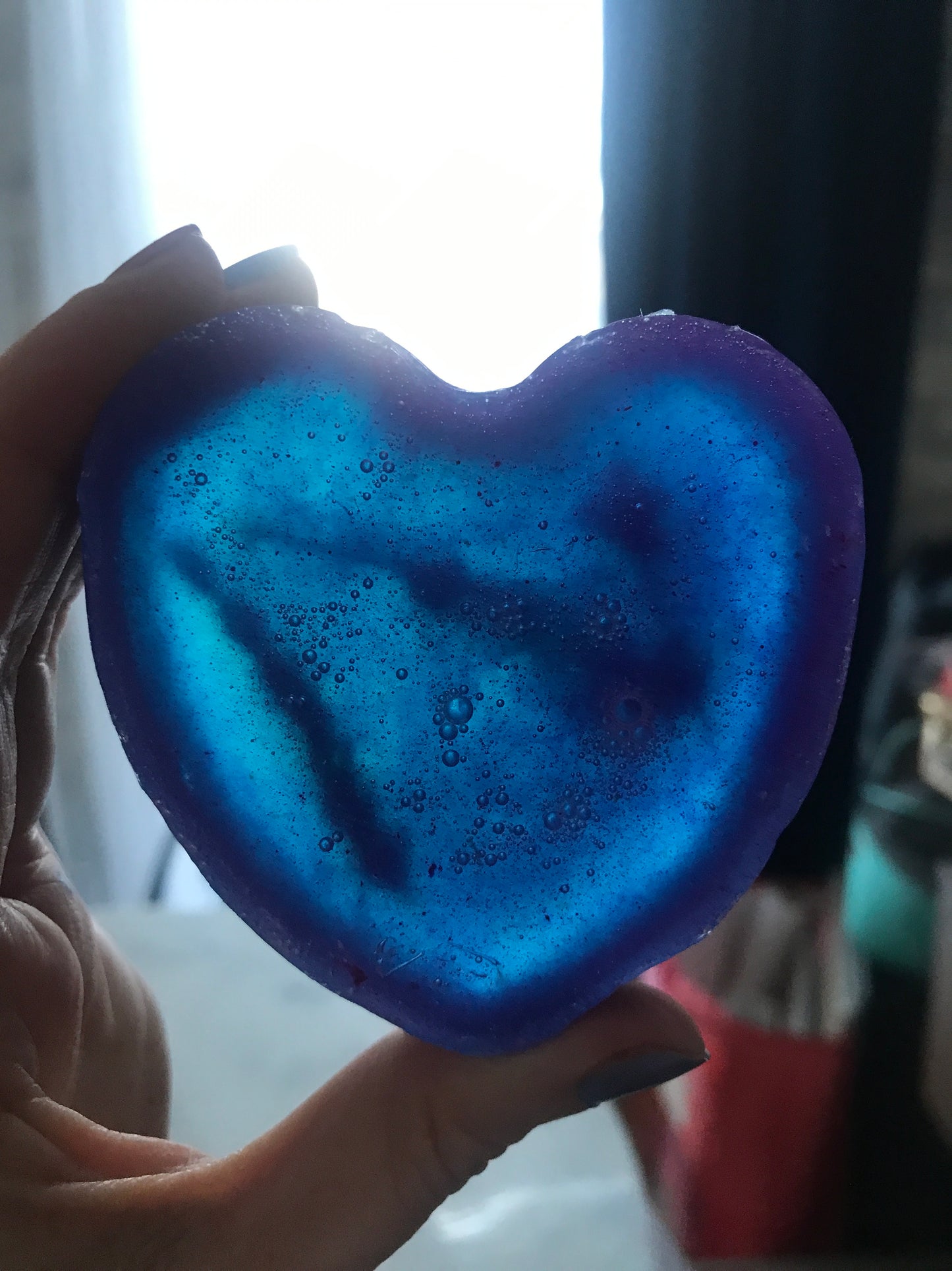 Blue Heart Soap Bar