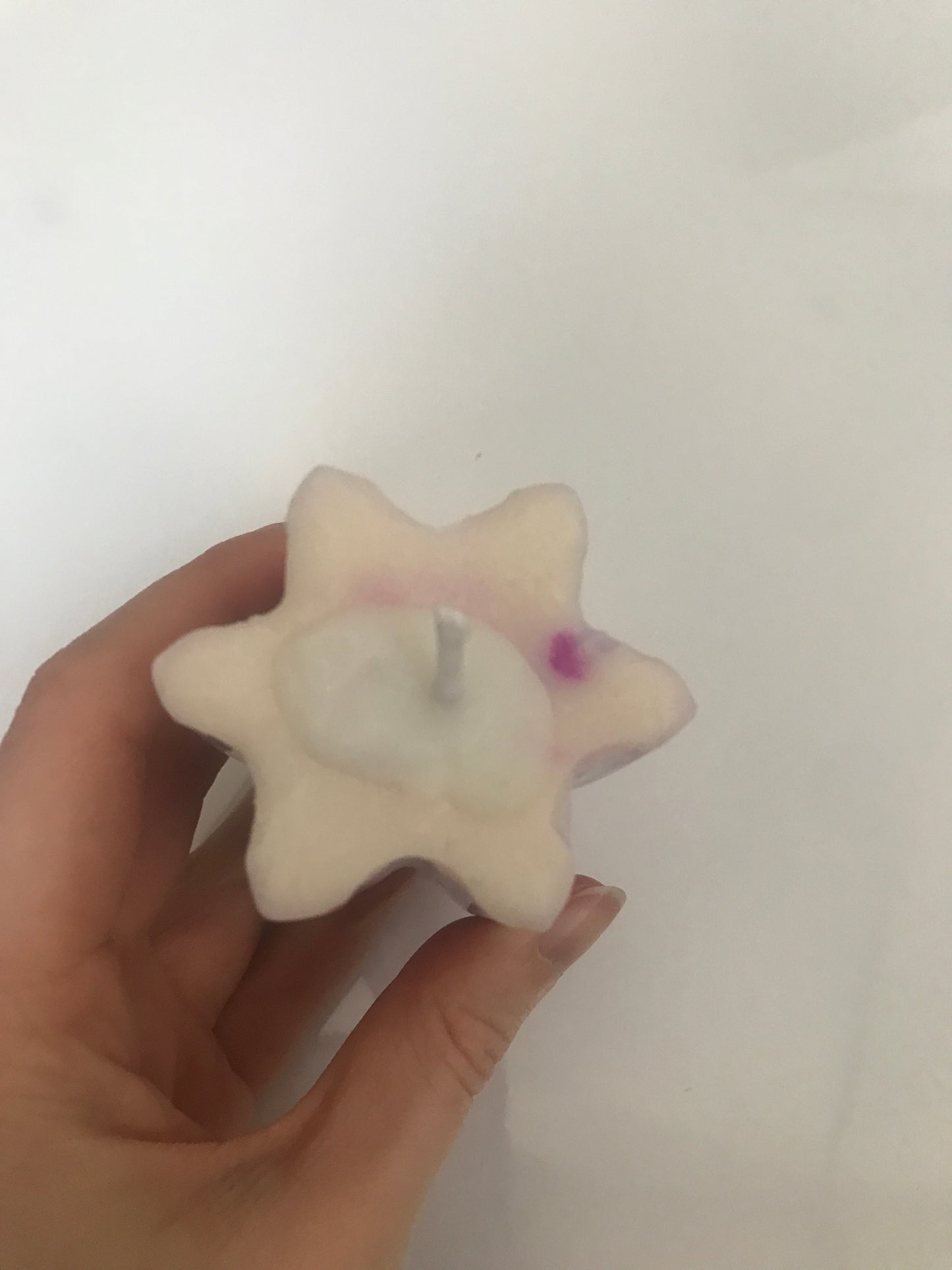 Violet Flower Candle