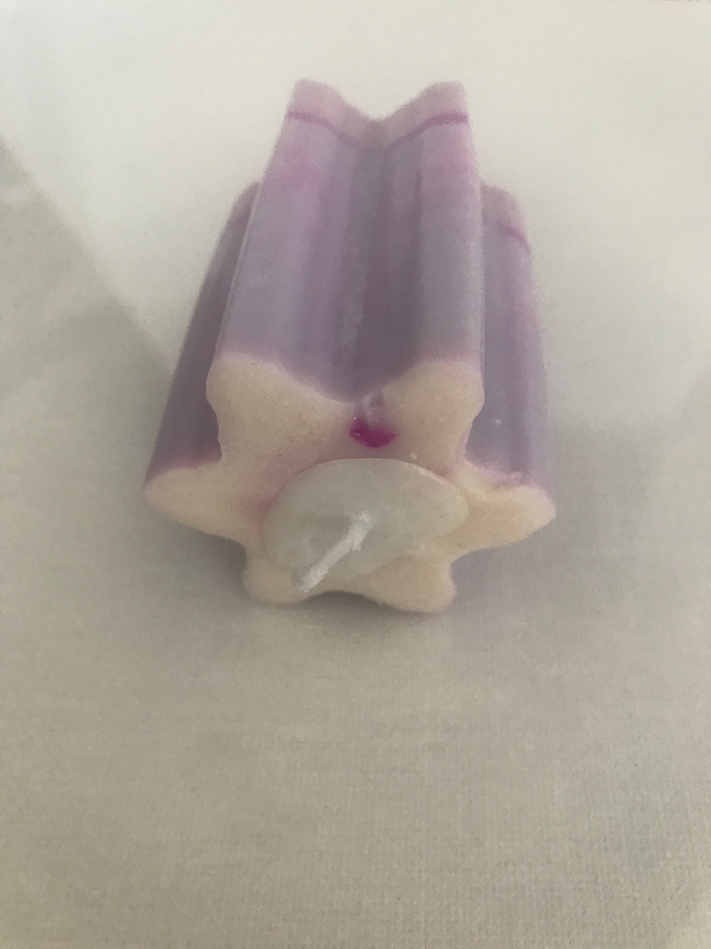 Violet Flower Candle