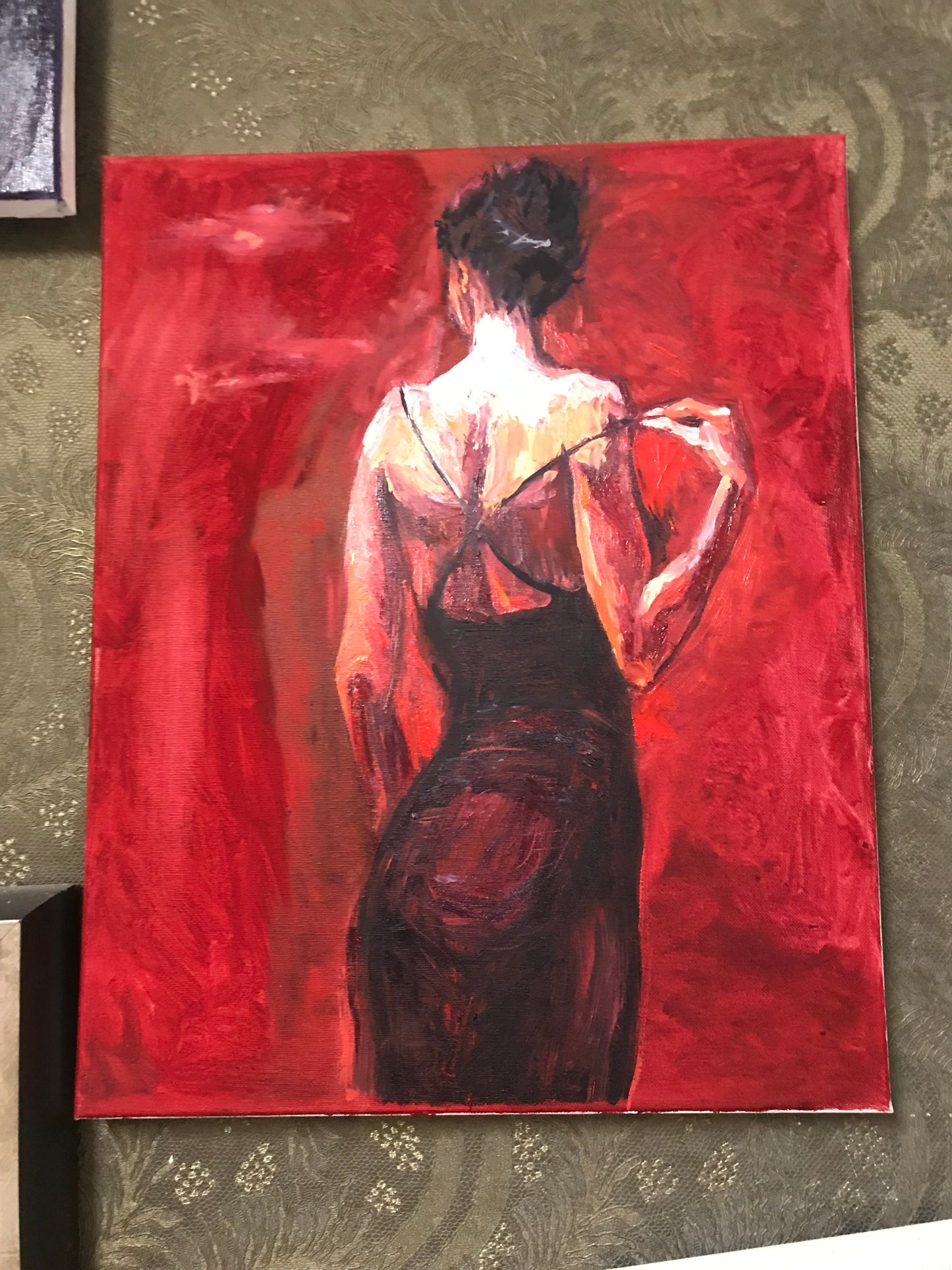 Women in RedAcrylic Painting