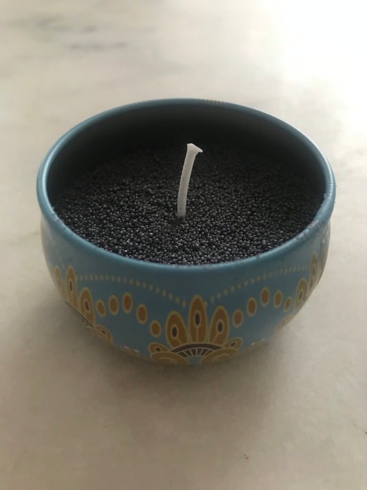Black Sand Candle Blue Boxing