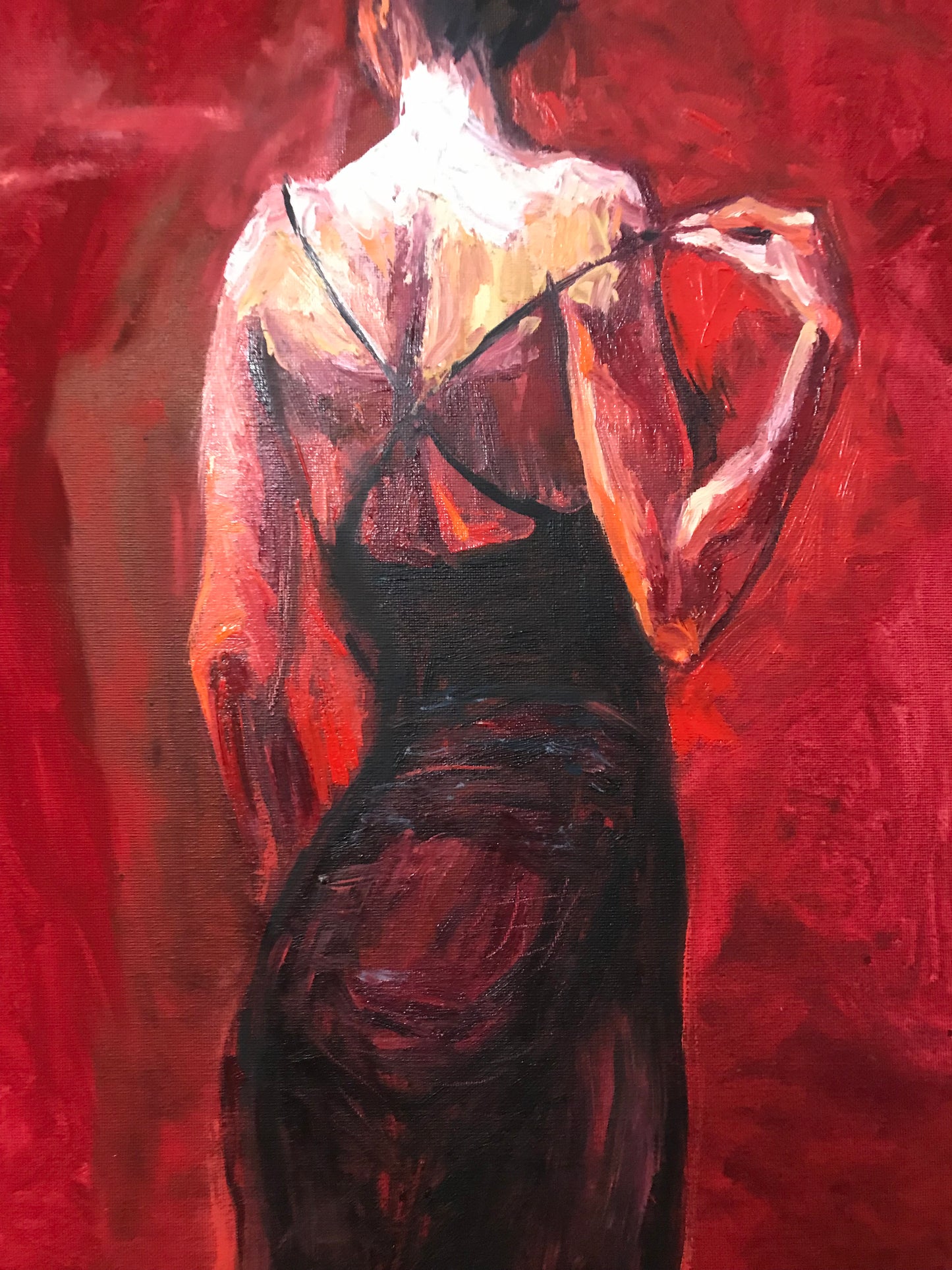 Women in RedAcrylic Painting